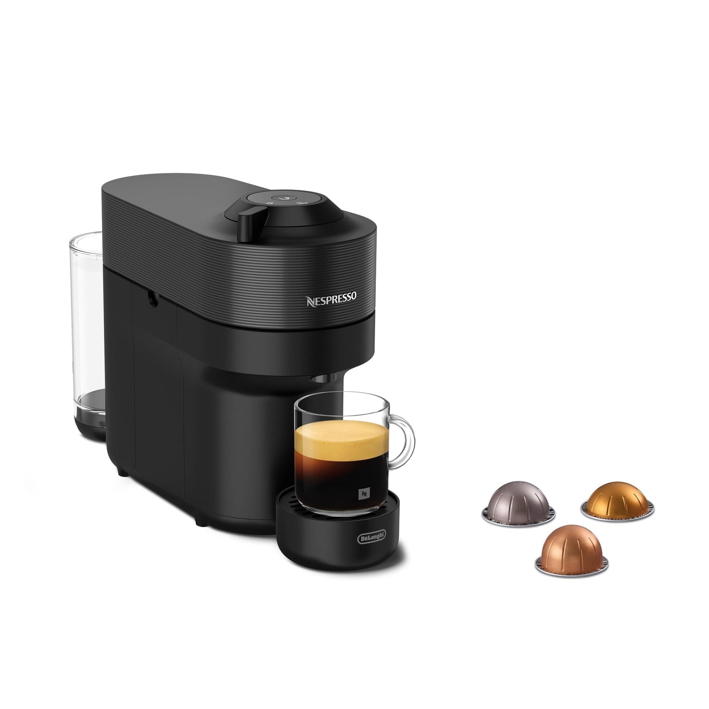 Premium Kaffimaschine Greenuo POP Schwarz, nur für Greenuo Kaffeekapsle, Schwarz